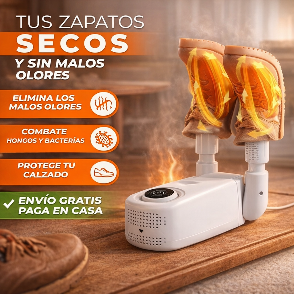 Secador de Zapatos Portátil – Elimina la Humedad y el Mal Olor en Minutos