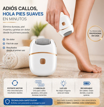 Removedor de Callos Recargable – Elimina durezas sin dolor en minutos
