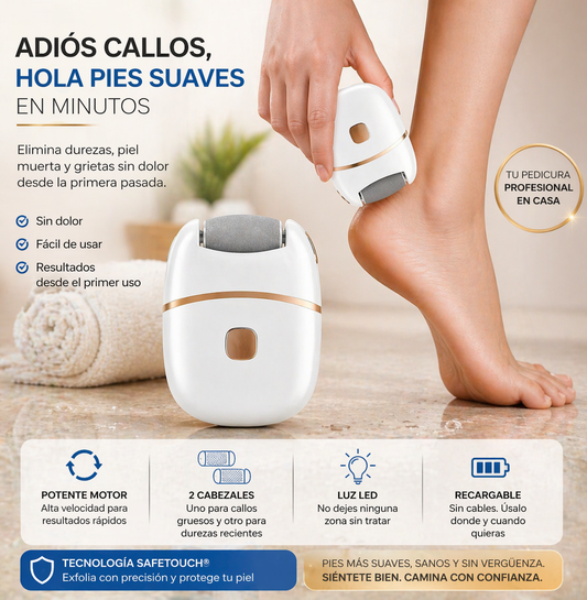 Removedor de Callos Recargable – Elimina durezas sin dolor en minutos