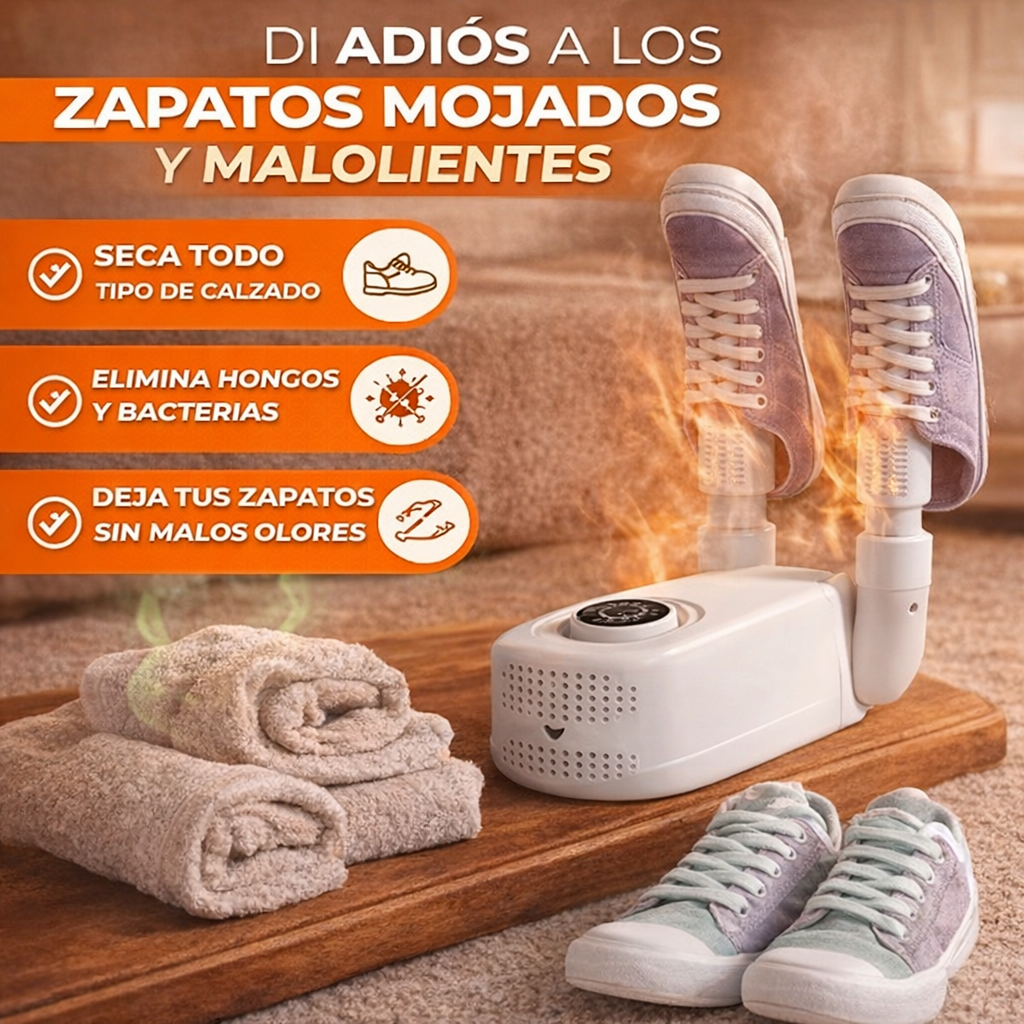Secador de Zapatos Portátil – Elimina la Humedad y el Mal Olor en Minutos