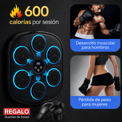 Máquina de Boxeo Musical Inteligente – Olvídate del Sedentarismo y Empieza a Quemar Calorías Cada Día