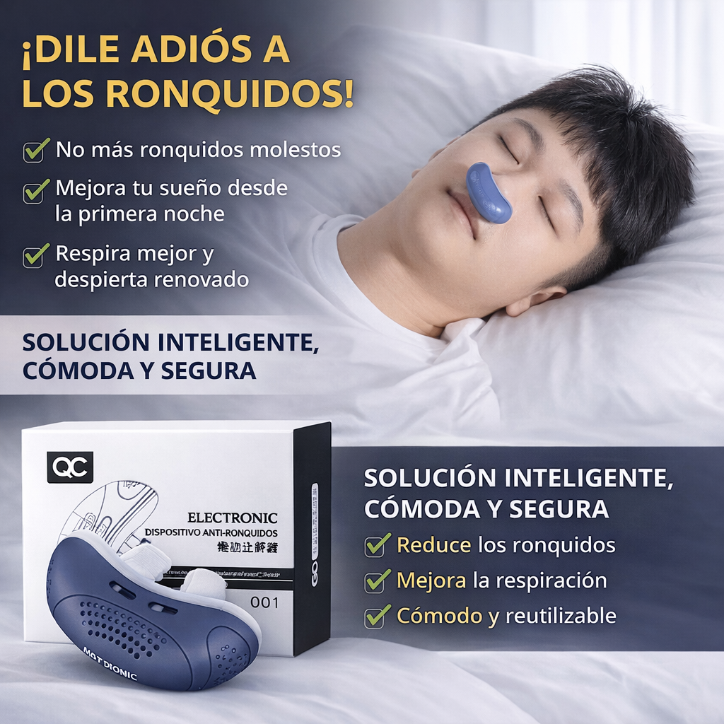Dispositivo Antirronquidos – Deja de Roncar y Recupera tu Descanso