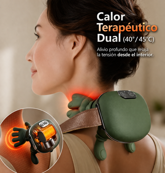 Masajeador Inteligente para Cuello — Alivia la tensión y rigidez en minutos