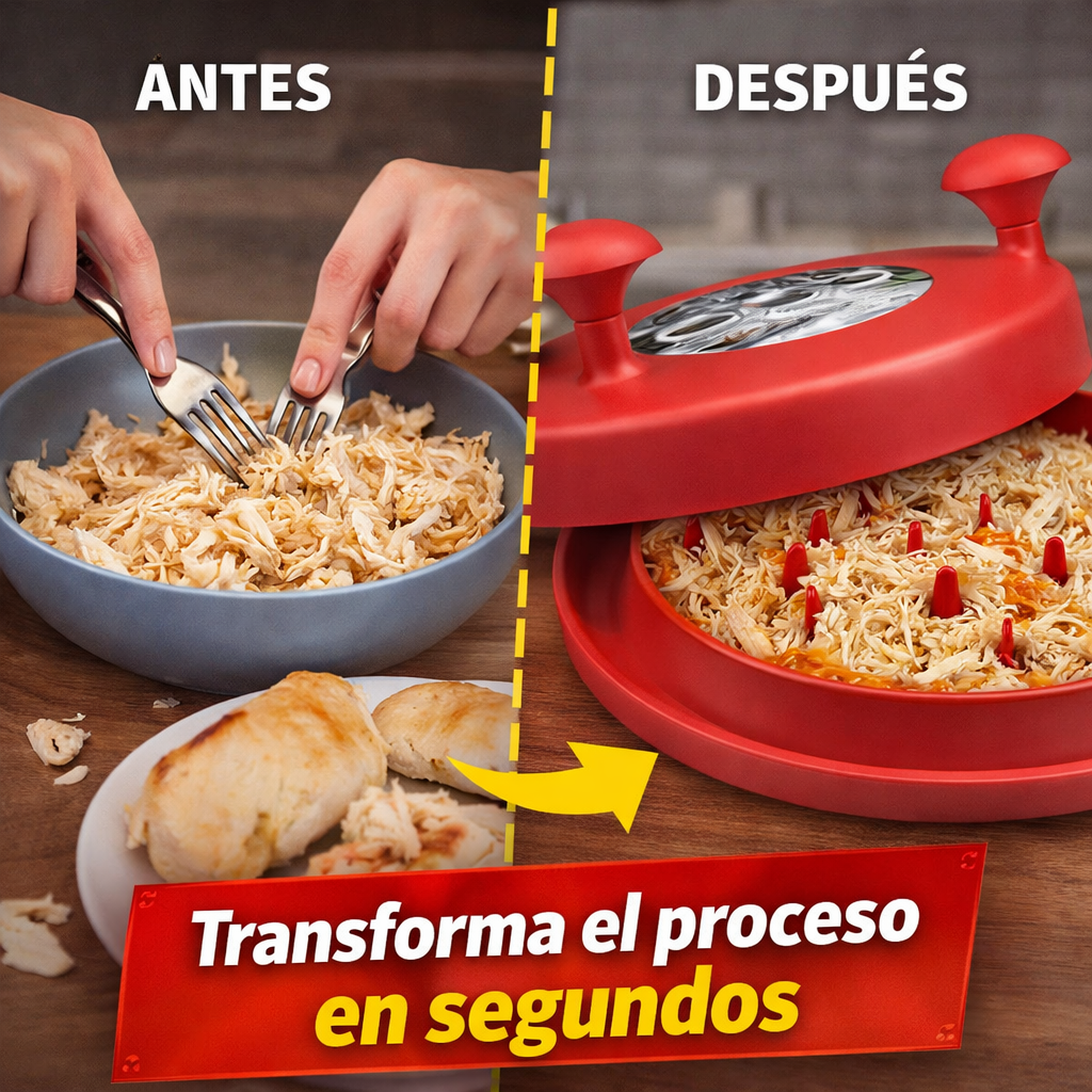 Desmenuzador de Pollo y Carne - Fácil, Limpio y en Segundos
