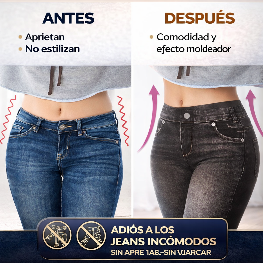 Set de 3 Jeggins Moldeadores Efecto Jeans (No Aprietan)