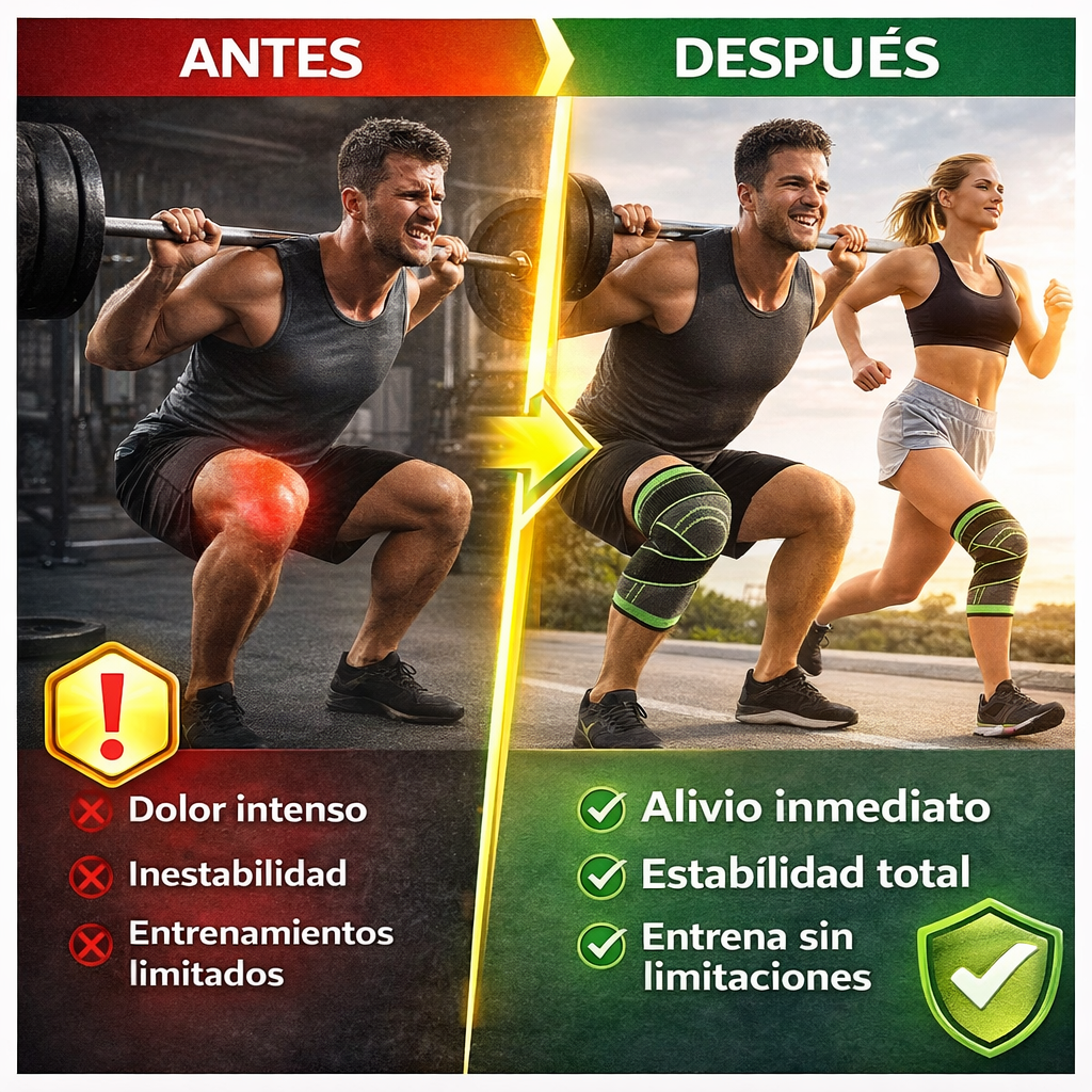 Rodilleras de Compresión – Reduce el dolor y mejora tu rendimiento 1pcs L/XL