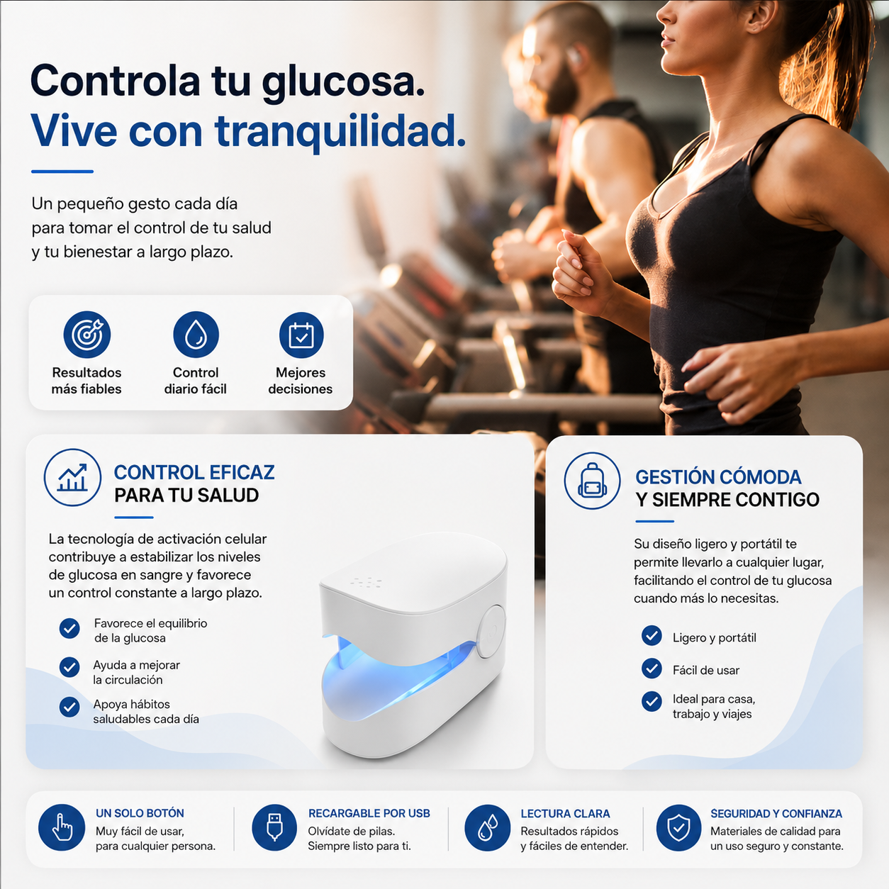 Medidor de Glucosa Inteligente | Control Diario de Forma Sencilla