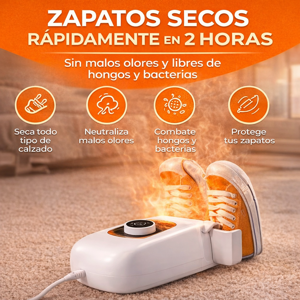 Secador de Zapatos Portátil – Elimina la Humedad y el Mal Olor en Minutos