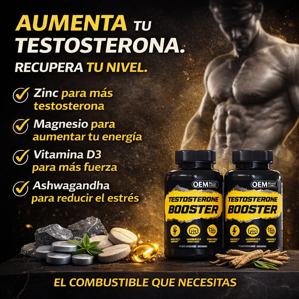 Testosterone Booster — Recupera tu fuerza y deseo
