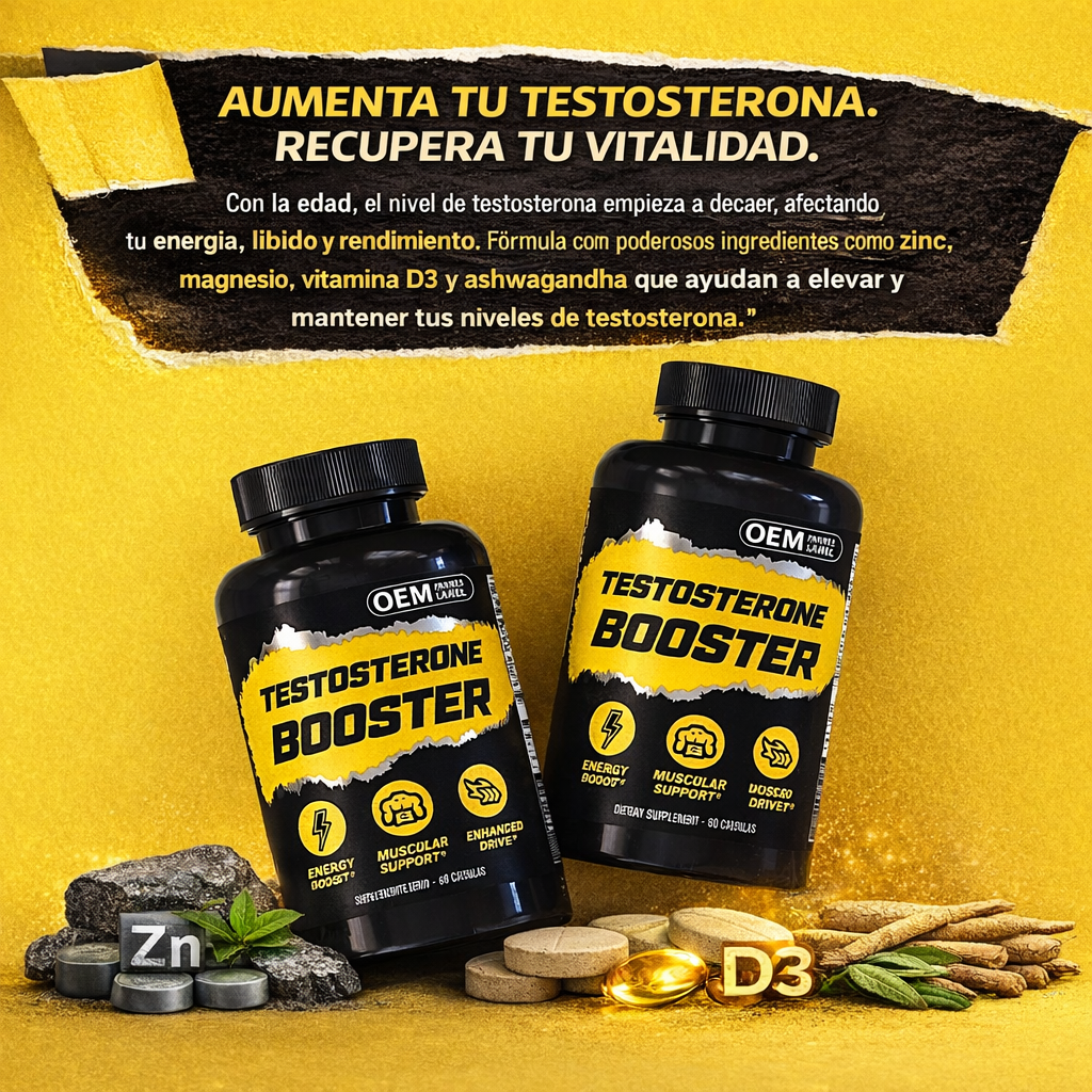 Testosterone Booster — Recupera tu fuerza y deseo